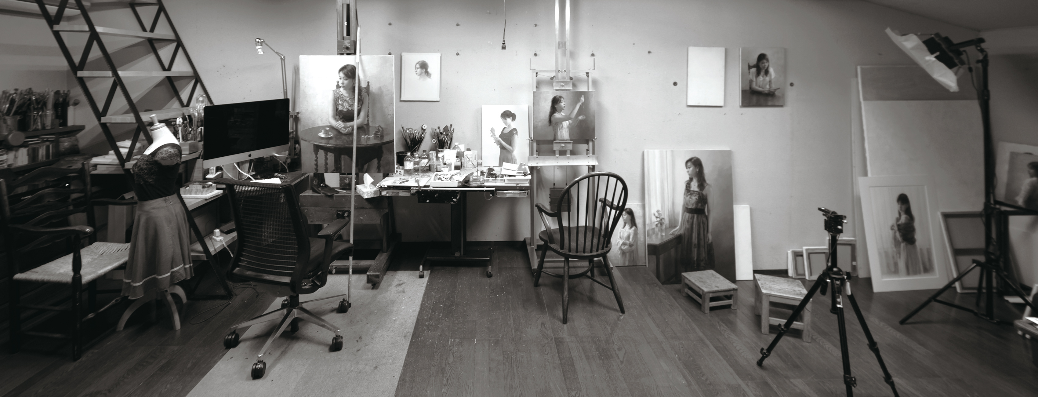 木原和敏画集　アトリエ風景